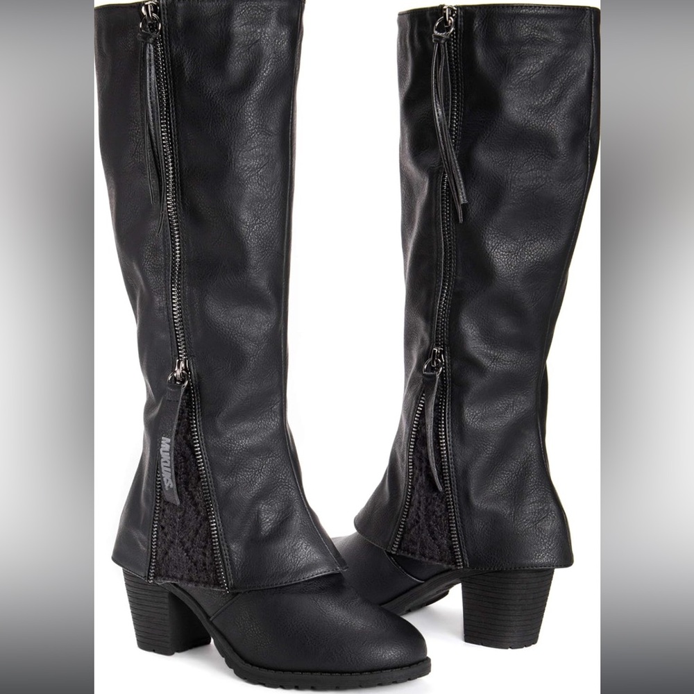Women’s size 9 MUK LUKS tall black boots, never worn